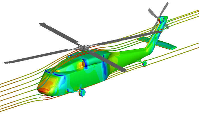 A UH-60 Helicopter Model Coupled Elastic Fuselage