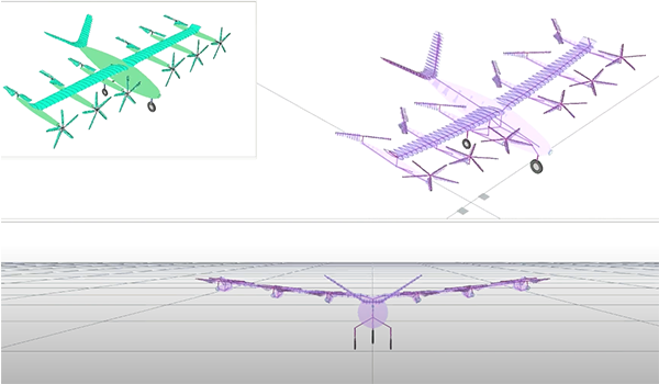 Laptop icon that is previewing a demo for the FLIGHTLAB rotorcraft simulation software product